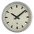 Industrial Grey Wall Clock from GW, East Germany, 1960s For Sale