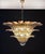 Glass Palmette Ceiling Light with Clear and Amber Glasses, 1990 For Sale - Image 7 of 18
