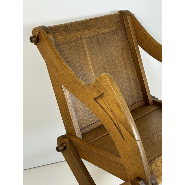Glastonbury Art & Craft Armchair, England, 1890 For Sale - Image 9 of 10