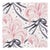 Sample - Schumacher X Paul Poiret Plumes Et Rubans Wallpaper in Blush For Sale