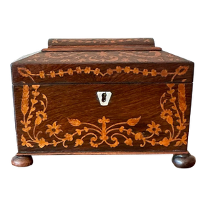 Vintage Boho 19th Century Marquetry Box