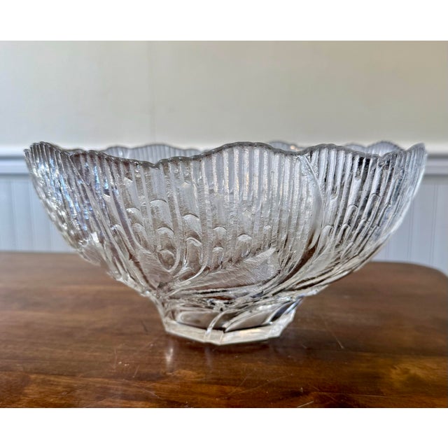 Mid 20th Century Lausitizer Glas 24% Lead Crystal Bowl For Sale - Image 6 of 12