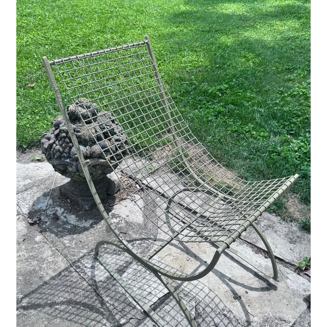 Gray 1930s French Wire Mesh Garden Chairs - A Pair For Sale - Image 8 of 15