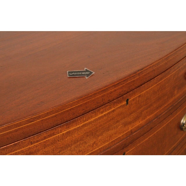 Biggs Hepplewhite Style Mahogany Chest of Drawers For Sale - Image 9 of 18