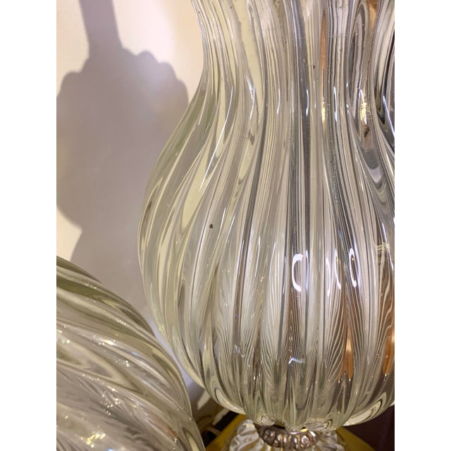 Mid 20th Century Rare Seguso Murano Lamps by Marbro of Hollywood - a Pair For Sale In Los Angeles - Image 6 of 9