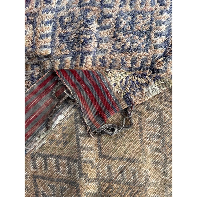 Berber Tribes of Morocco Large Vintage Moroccan Talsint Rug – Handmade Berber Wool Rug – Rare Tribal Area Rug For Sale - Image 4 of 12