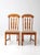 Mid-Century Singer Furniture Wood Dining Chairs With Upholstered Seats Pair For Sale - Image 4 of 15