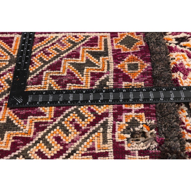 Textile Vintage Beni M'Guild Zayne Moroccan Rug, 06'08 X 14'01 For Sale - Image 7 of 10