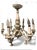 Limoges, France Vintage 1950s French Limoges Paris Porcelain Shabby Chic 6 Arm Chandelier For Sale - Image 4 of 10