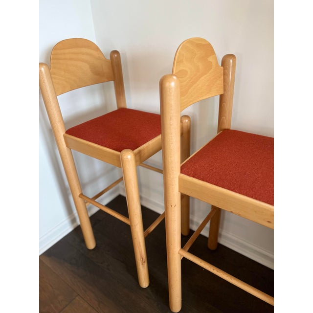 1980s 1980s Pair of Italian Postmodern ‘Padova’ Bar Stools Attributed to Hank Lowenstein for Gordon International For Sale - Image 5 of 12