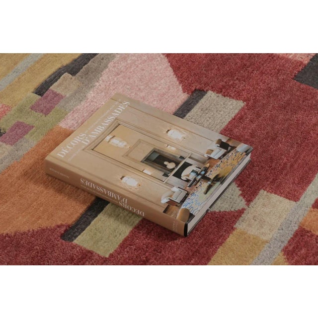 Ruby Red Rug & Kilim’s Oversized Scandinavian Style Rug With Polychromatic Design For Sale - Image 8 of 11