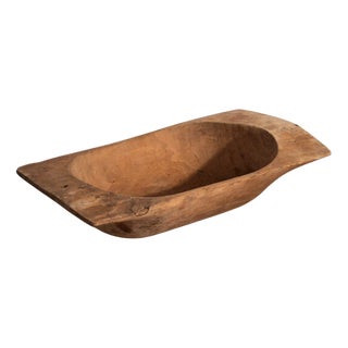 Small Antique Wooden Bowl For Sale