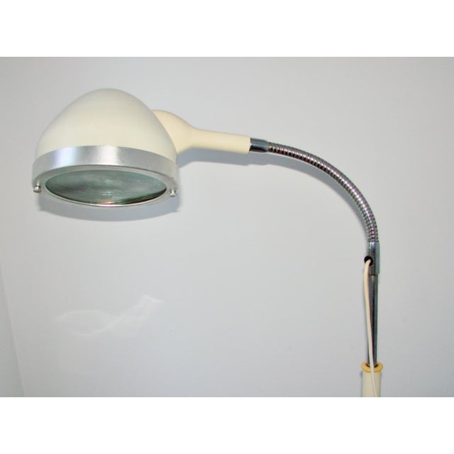 Loft Style Glass and Metal Medical Floor Lamp, 1970s For Sale - Image 9 of 11
