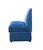 Contemporary Matthew Izzo Home Estelle Navy Velvet Straight Banquette Sofa For Sale - Image 3 of 4