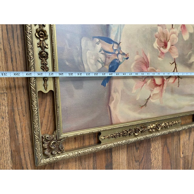 Vintage Framed “Magnolias” Lithograph by Frans Oerder — Morris & Bendien Ny Floral Still Life Reproduction For Sale - Image 9 of 9