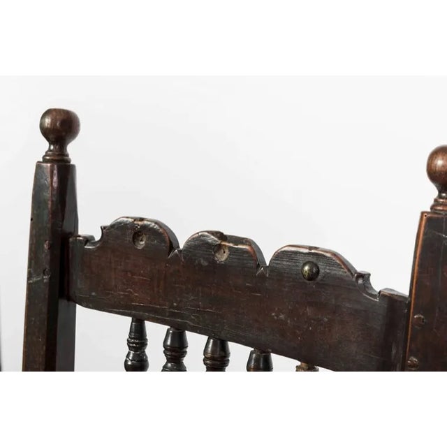 Brown 18th Century English Oak Armchair For Sale - Image 8 of 11