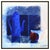 Message us to inquire about custom framing options! (Included for free with every purchase) The artwork here, "Bleu", is a...