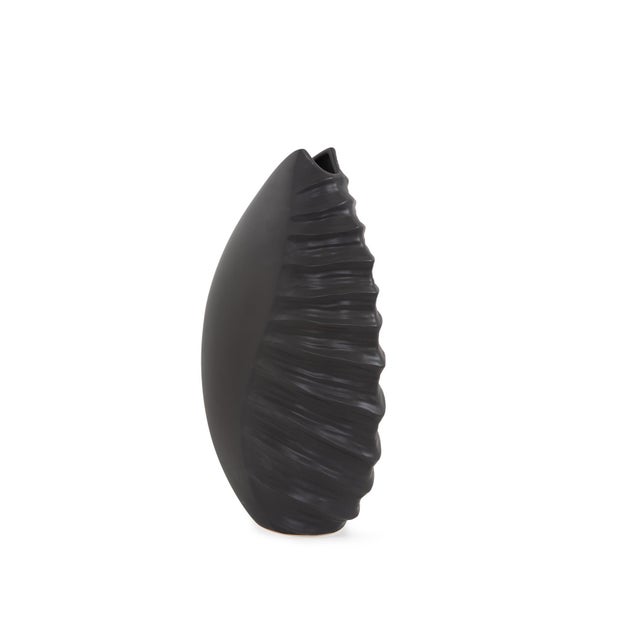 Kenneth Ludwig Chicago Dierks Ribbed Vase- Tall For Sale - Image 4 of 10