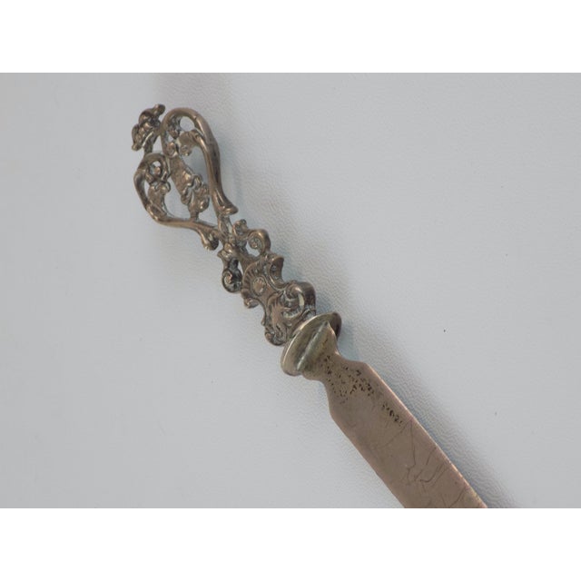 Antique Silver Letter Opener For Sale - Image 6 of 7