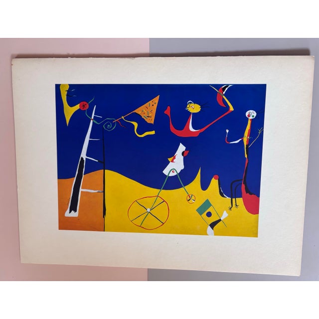 1930s After Joan Miro, Circus. Limited Edition 1940s Chromolithograph Printed in Switzerland For Sale - Image 5 of 6