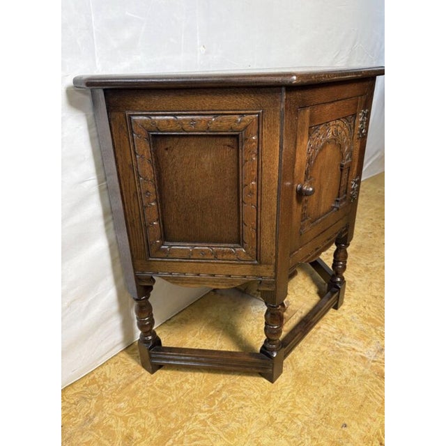 Vintage Canted Side Cabinet from Wood Brothers, 1970s For Sale - Image 6 of 10