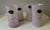 Add a beautiful pop of Italian color to your table with this **set of 4 Nuova Cristalleria Arzanese Pink Drinking...