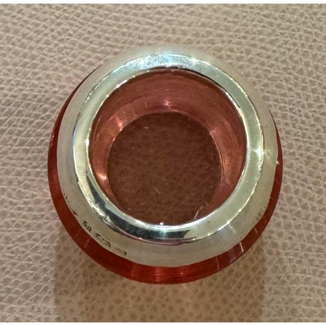 Early 1900s Pink and Sterling Edwardian Match Striker For Sale - Image 4 of 4