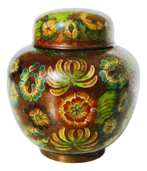 Antique Chinese Enamel Ginger Jar