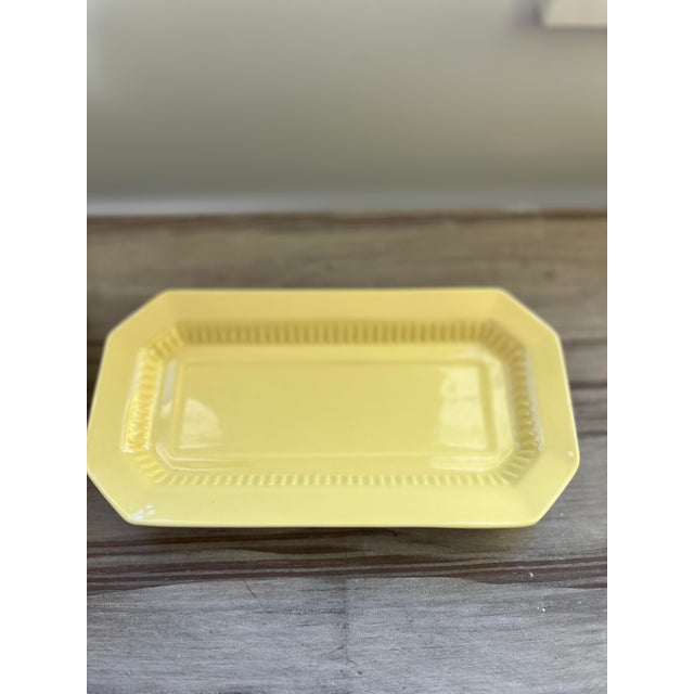 Ceramic Mid-Century Independence Ironstone Butter Dish in Daffodil For Sale - Image 7 of 10