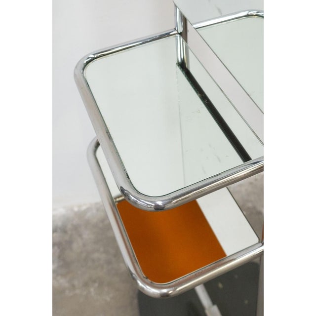 Rotating Mirror with Shelves and Coat Hanger, 1970s For Sale - Image 4 of 14