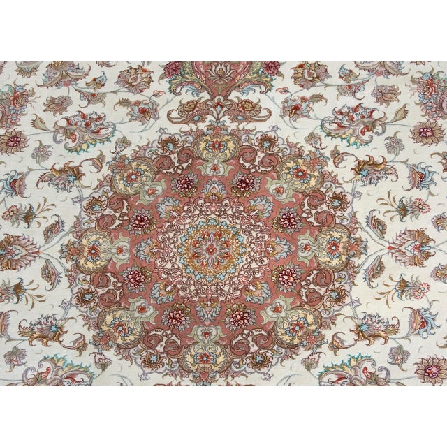 Vintage Tabriz Rug For Sale - Image 9 of 15