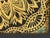 Late 20th Century Golden Mandala Cutwork Art in Black Frame For Sale - Image 11 of 11