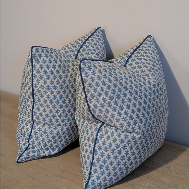 Sister Parish Burma Performance Pillows in Seaglass With Cord For Sale In Greensboro - Image 6 of 6