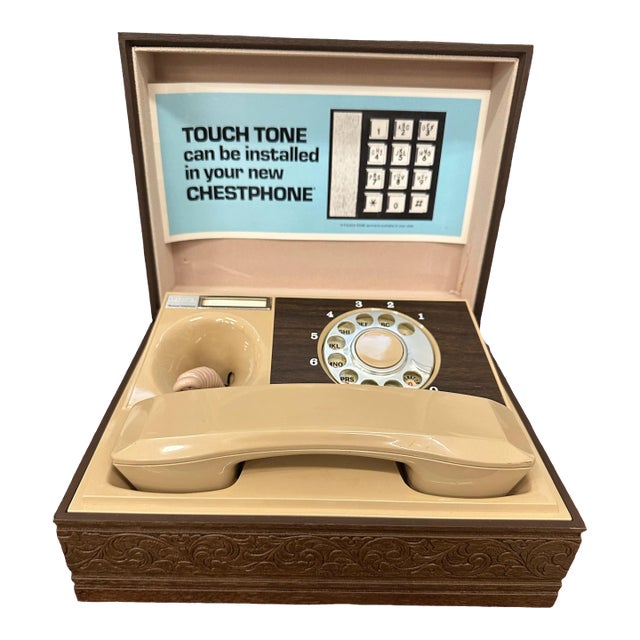 Vintage "DecoTel" Boxed Rotary Executive Desk Phone Chairish