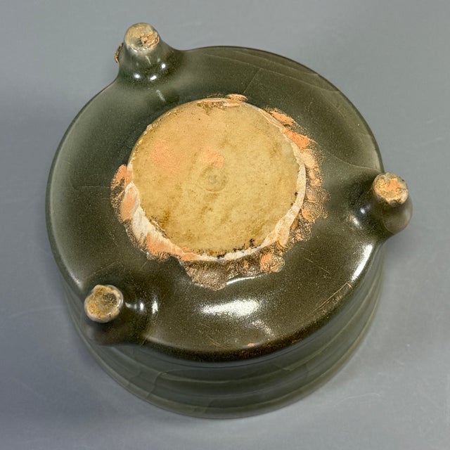 15th Century & Earlier Antique Chinese Celadon Tripod Censer, Collectible For Sale - Image 5 of 5