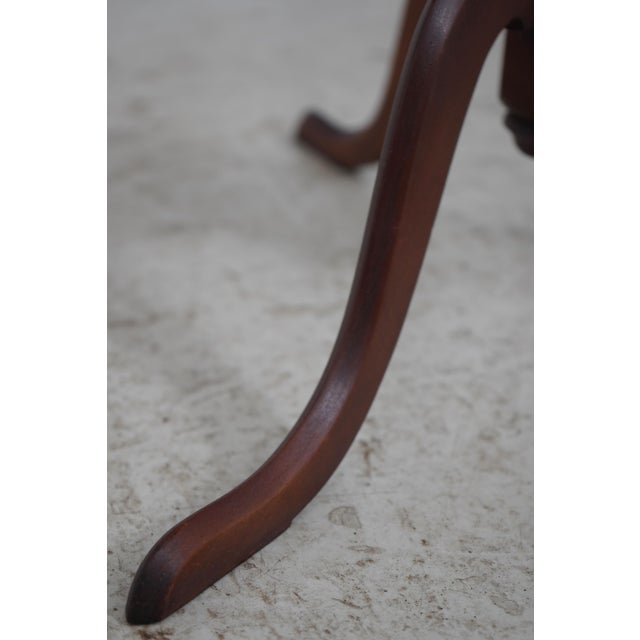 Eldred Wheeler Cherry Pedestal Candlestand For Sale - Image 11 of 14