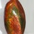 Brick Red Large Mid-Century Chinese Red and Green Jasper Stone Mounted on Solid Wood For Sale - Image 8 of 10