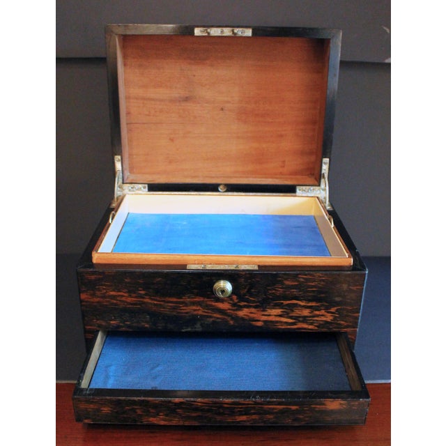 Early 19th Century English C. 1835 Coromandel Jewelry Box For Sale - Image 5 of 8