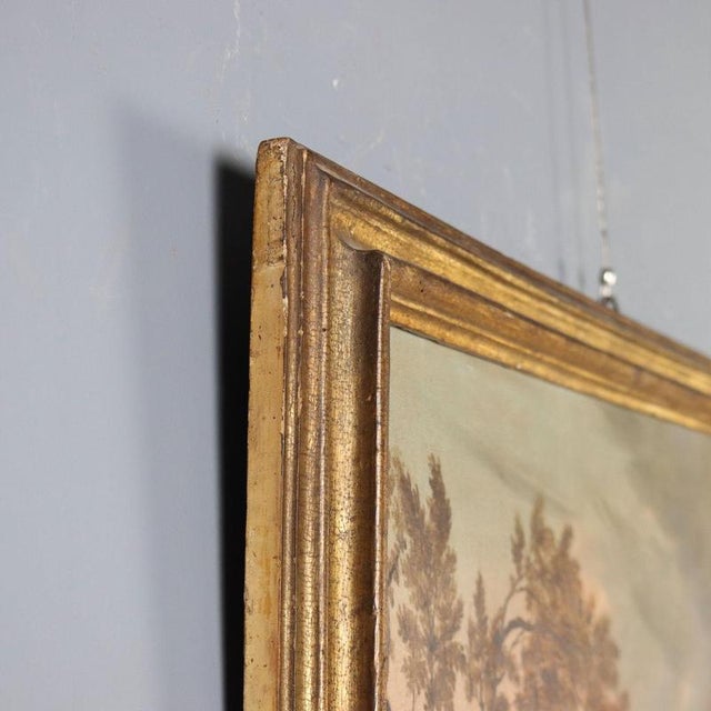 Landscape with Village, 1700s, Oil on Canvas For Sale - Image 9 of 11