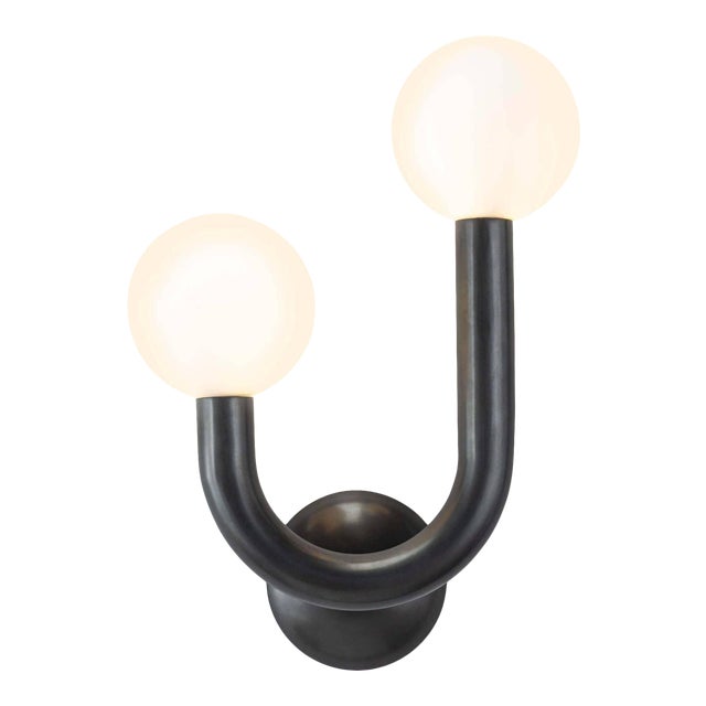 Regina Andrew Happy Steel Sconce Left Side, Oil Rubbed Bronze For Sale