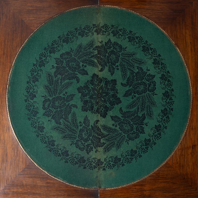 Brown French Charles X Game Table For Sale - Image 8 of 12