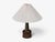 1960s Mid-Century Modern Pm Keramik, Tall Table Lamp, Green and Brown Carved Ceramic For Sale - Image 4 of 11