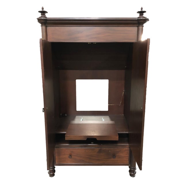 Jacobean Mahogany Armoire Cabinet Chairish