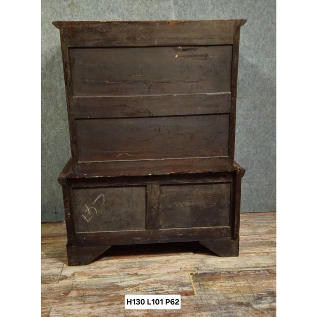 Wood Antique 19th Century Wooden Chest of Drawers For Sale - Image 7 of 8