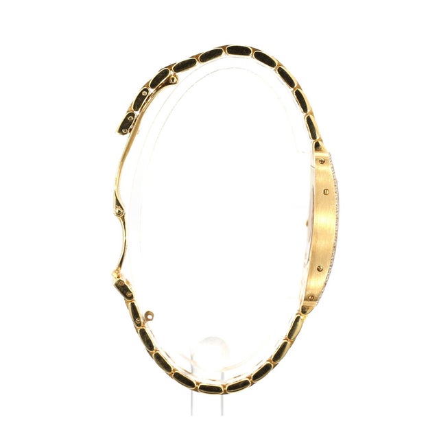 1990s Cartier Tank Américaine Diamond Bezel Quartz 18k Gold Watch For Sale - Image 5 of 10