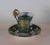 1990s 1990’s Vintage/New KPM Collectors Cup & Saucer With Painting and Graceful Rosace Handle For Sale - Image 5 of 13