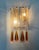 Metal Italian Amber Murano Glass Wall Sconces from Mazzega, 1970s, Set of 2 For Sale - Image 7 of 10