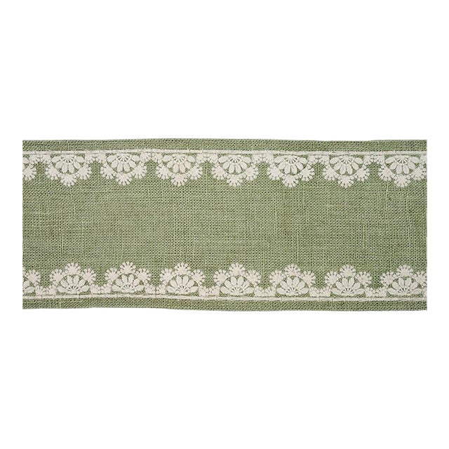 Sample - Schumacher Cecily Tape in Sage For Sale