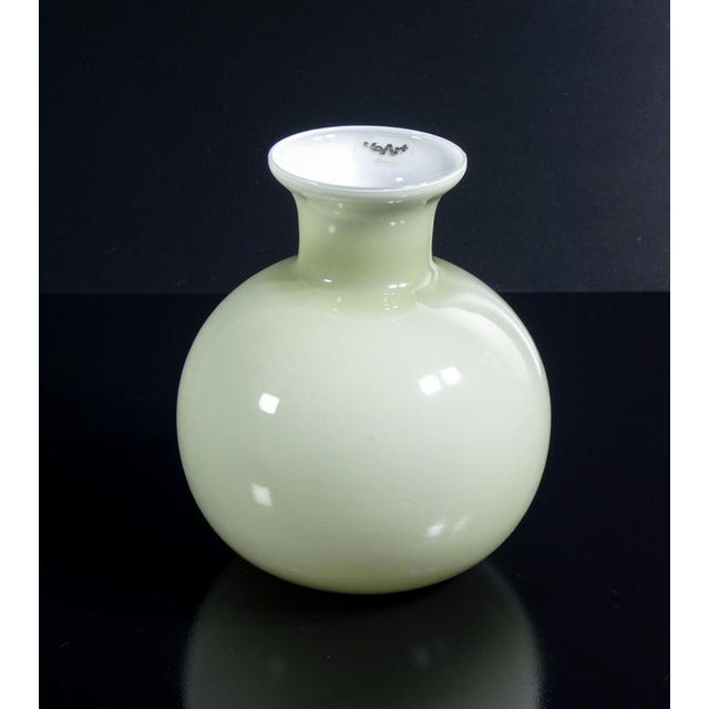 Opal Blown Glass Vase from VeArt For Sale - Image 6 of 10