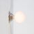 Not Yet Made - Made To Order Hive Sconce, Polished Nickel, 5in Glass Glove, Modern, Silver by Research.Lighting For Sale - Image 5 of 10